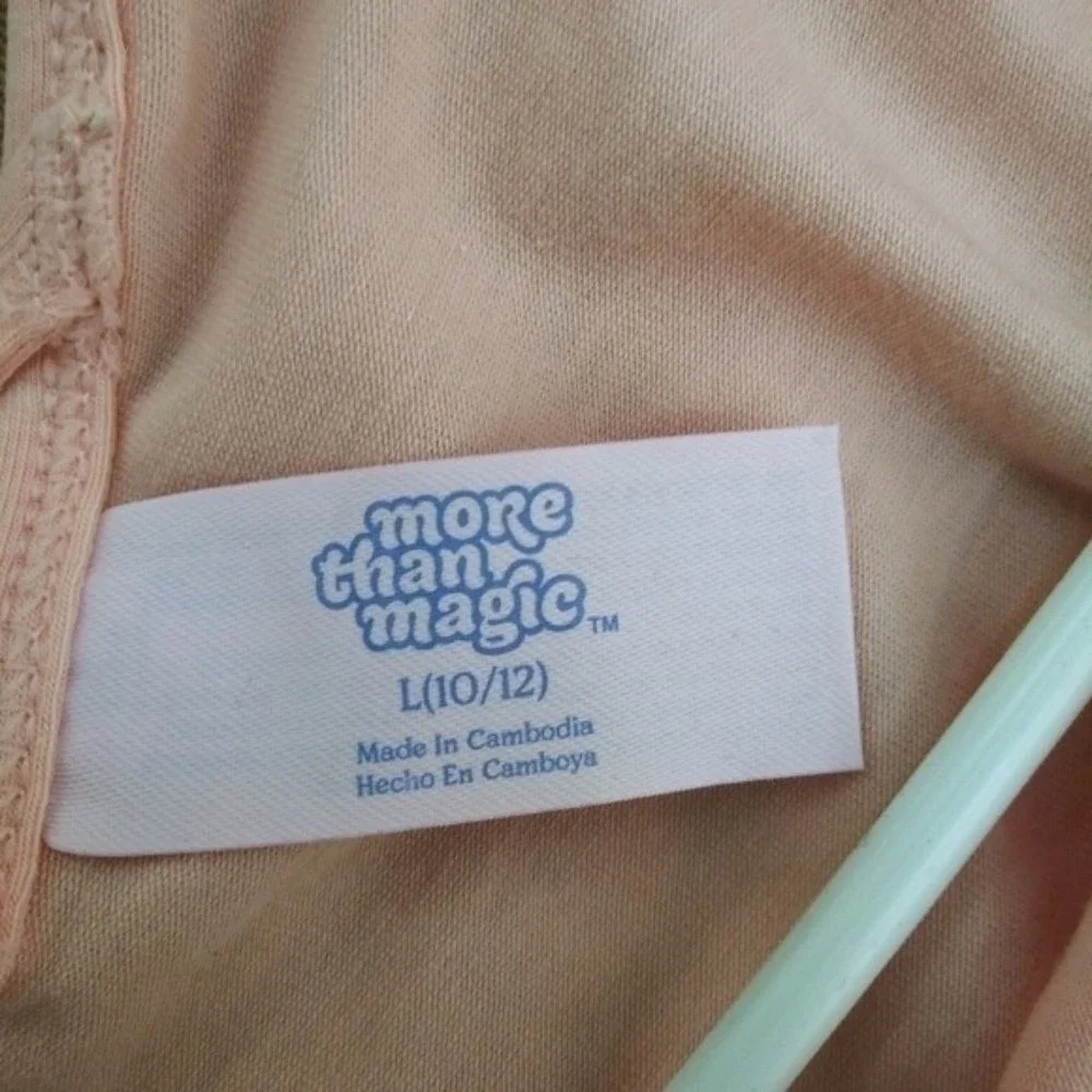 More Than Magic‎ Girls Pink Pinch Front Criss Cross Back Leotard Large 10/12